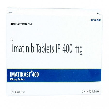 Иматиниб (Imatikast, генерик Гливек, Винат) таб. 400мг №30 противоопухолевый препарат