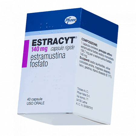 Эстрацит (Estracyt, Эстрамустин) капсулы 140мг 40шт противоопухолевый препарат