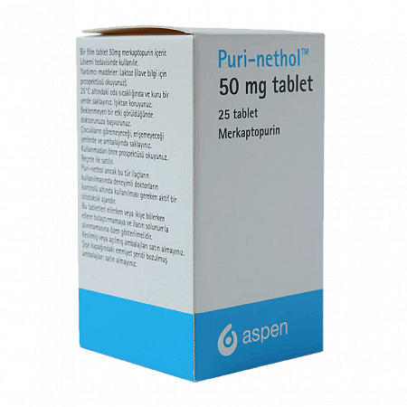 Пури-нетол (Пуринетол, Меркаптопурин) в таблетках 50мг N25 противоопухолевый препарат