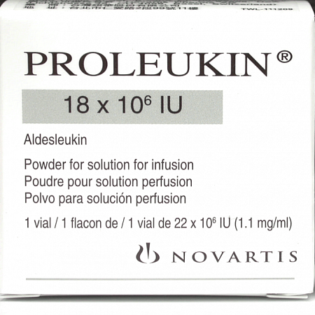 Пролейкин (Алдеслейкин) лиофилизат д/пригот р-ра д/п/к и в/в введен 18 млн МЕ 1шт противоопухолевый препарат