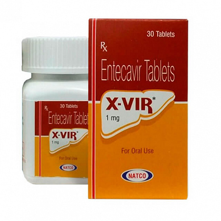 X-Vir 1 мг / Иксвир 1 мг Энтекавир от гепатита Б